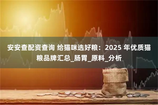 安安查配资查询 给猫咪选好粮：2025 年优质猫粮品牌汇总_肠胃_原料_分析