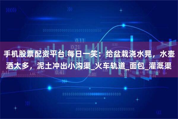 手机股票配资平台 每日一笑：给盆栽浇水晃，水壶洒太多，泥土冲出小沟渠_火车轨道_面包_灌溉渠